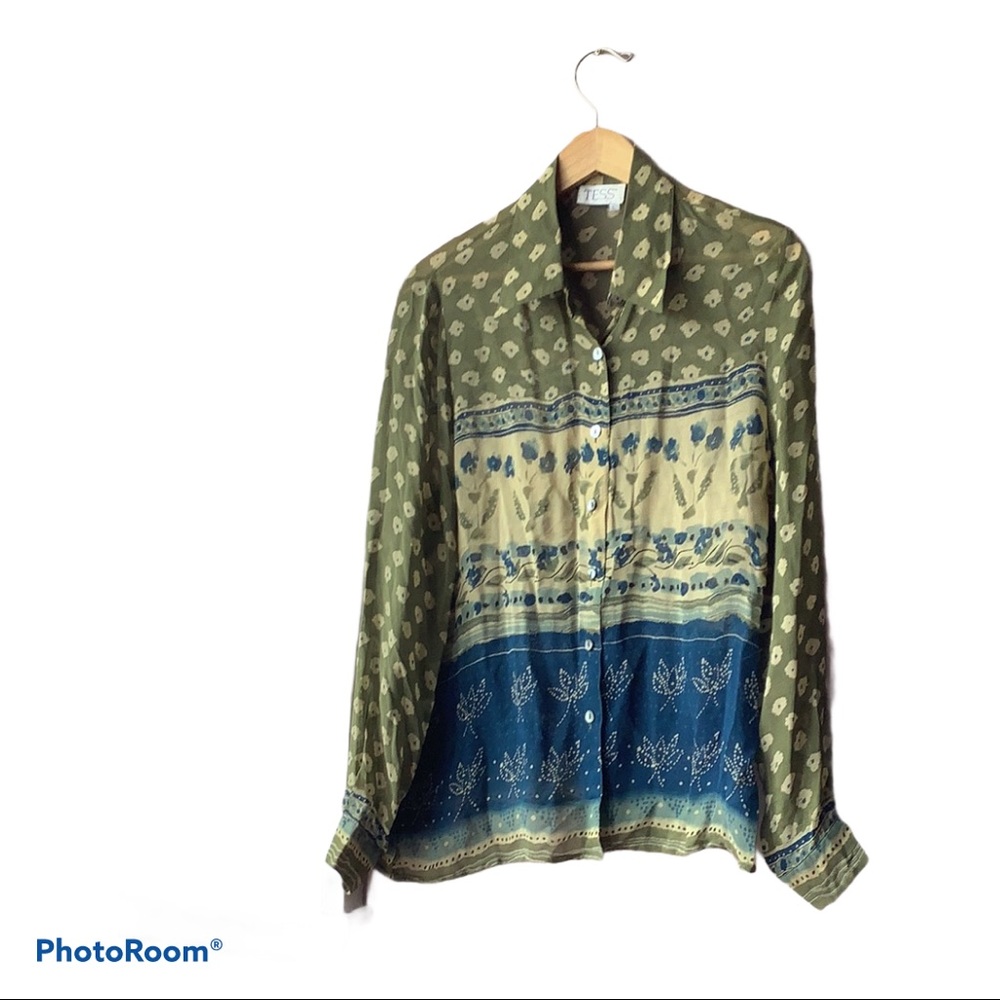 Multi color blouse never worn